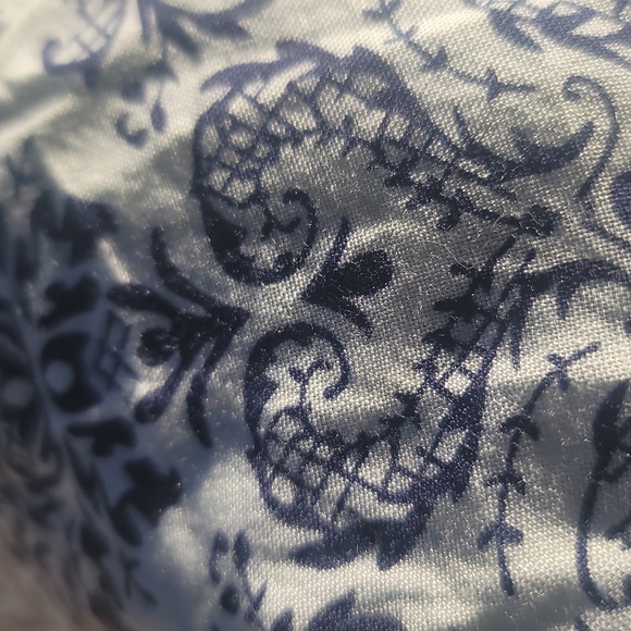 J & K large blue white heart print overalls rayon jumper jumpsuit - Picture 9 of 9